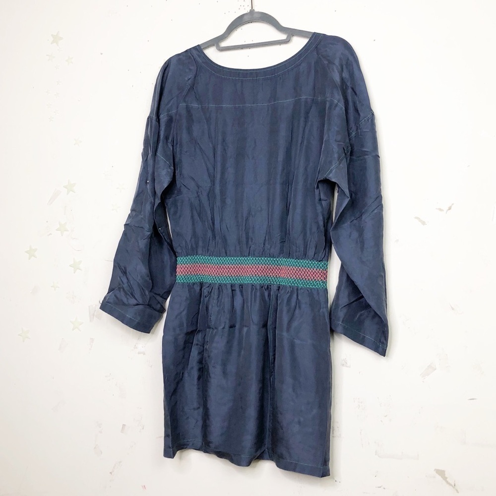 PLENTY by Tracy Reese blue silk embroidered mini dress - Picture 11 of 13